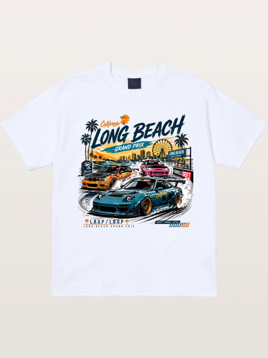 Long Beach Drift Racing Art Gildan T-shirt