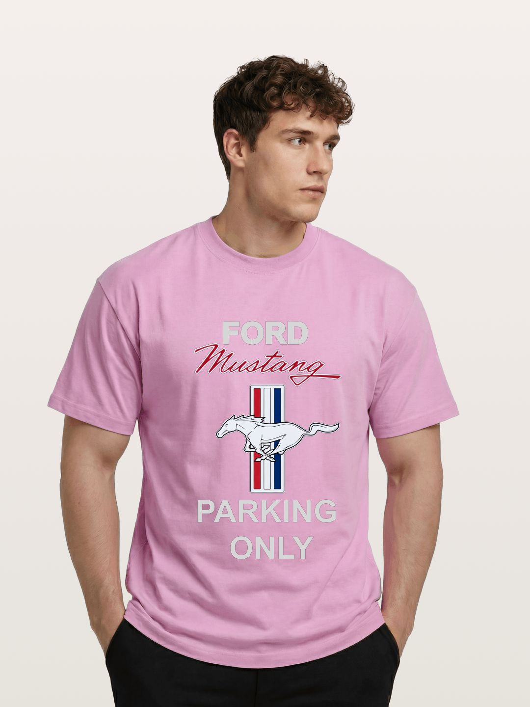 Ford Mustang Parking Only Sign Gildan T-shirt