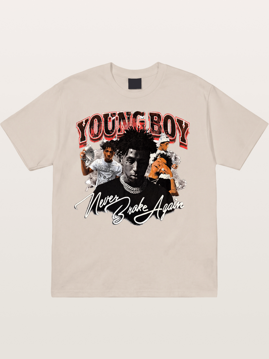 YoungBoy NBA Collage Graphic Cotton T-shirt