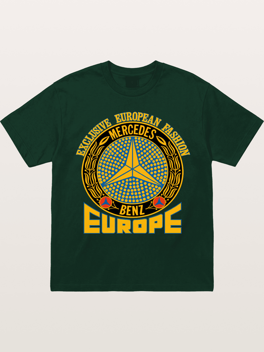 European Fashion Mercedes Print Gildan T-shirt