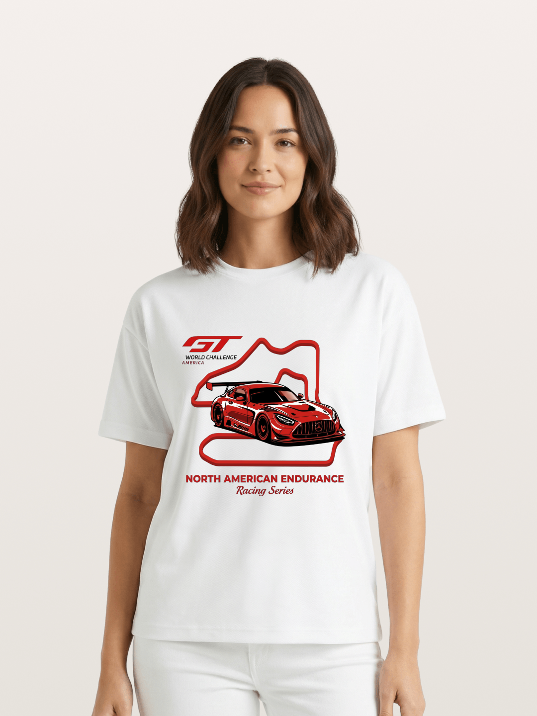 Mercedes AMG GT Race Track Art Gildan T-shirt