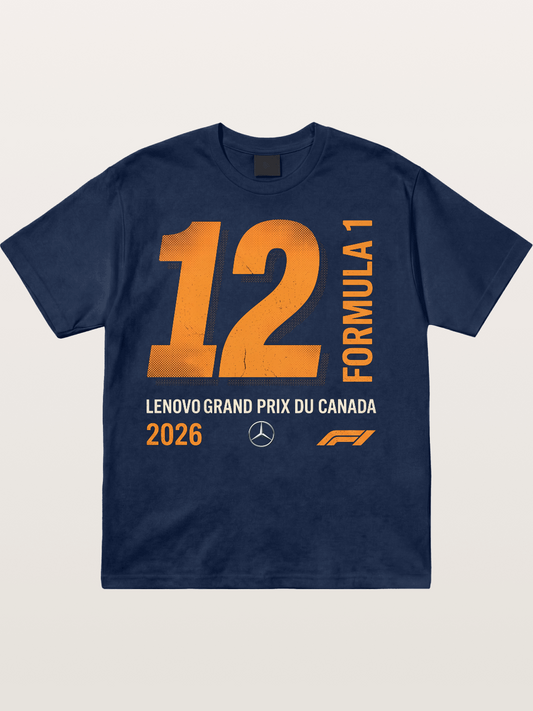 #12 Piastri 2026 F1 Canada Cotton T-shirt