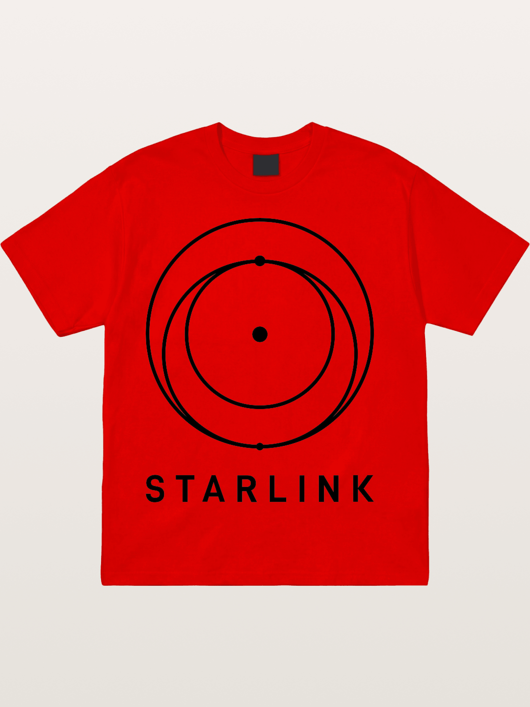 Starlink Orbit Minimal Logo Cotton T-shirt