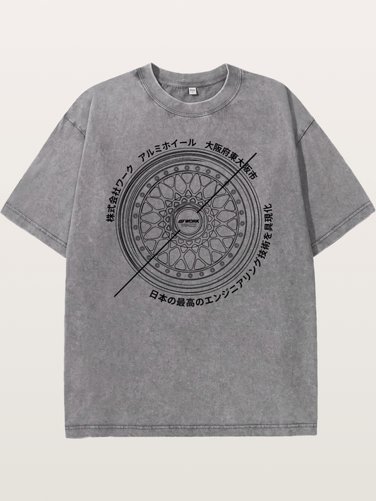Work Wheel Washed T-shirt