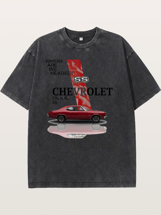 Red SS Coupe Washed T-shirt