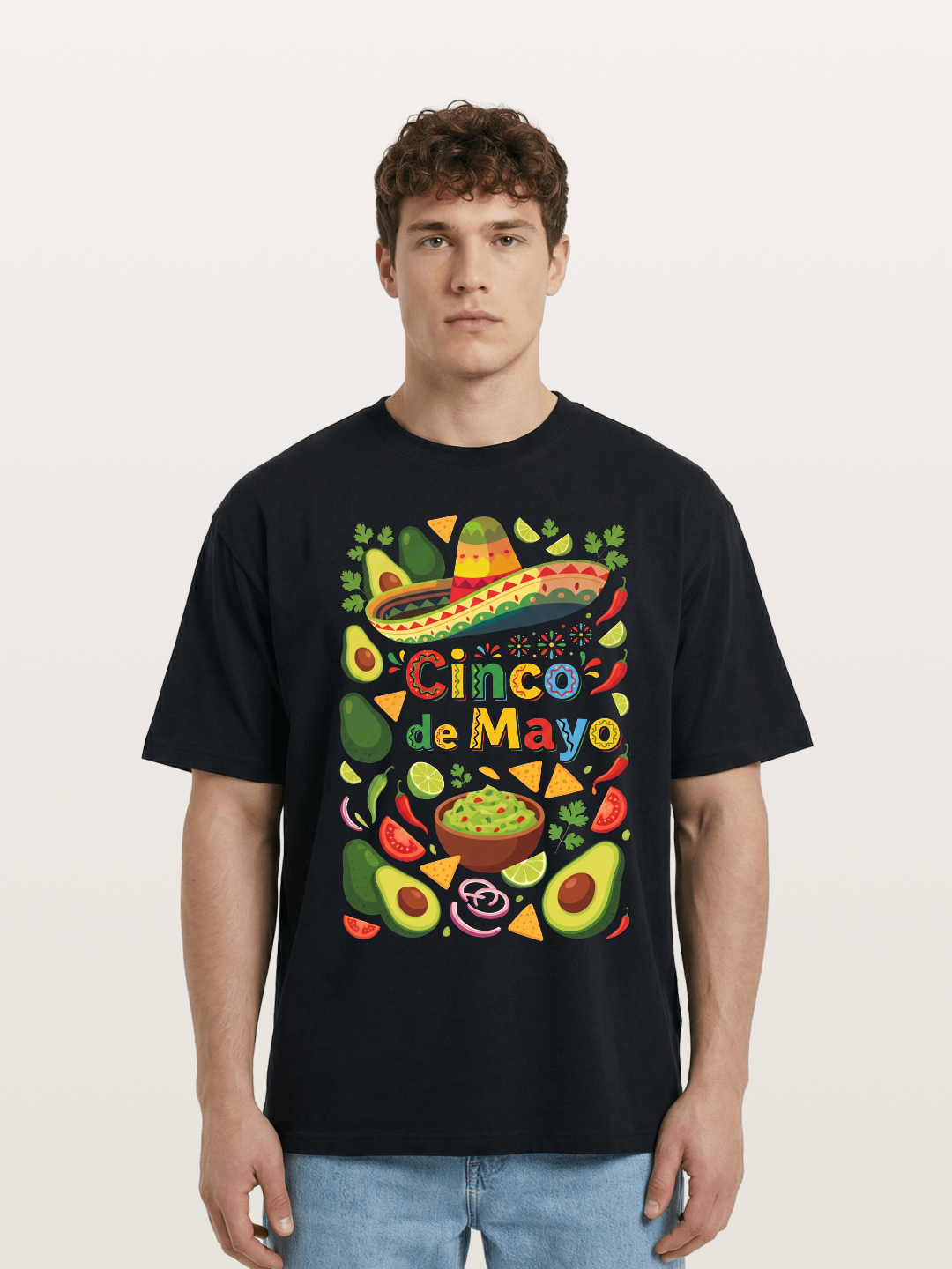 Mexican Avocado Tortilla Feast Cotton T-shirt