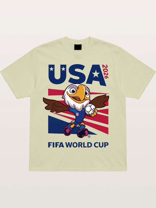 USA Eagle Mascot World Cup Cotton T-shirt