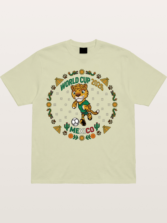 Mexico 2026 World Cup Mascot Cotton T-shirt