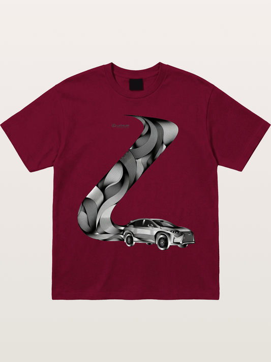 Lexus Wave Line Art Graphic Gildan T-shirt