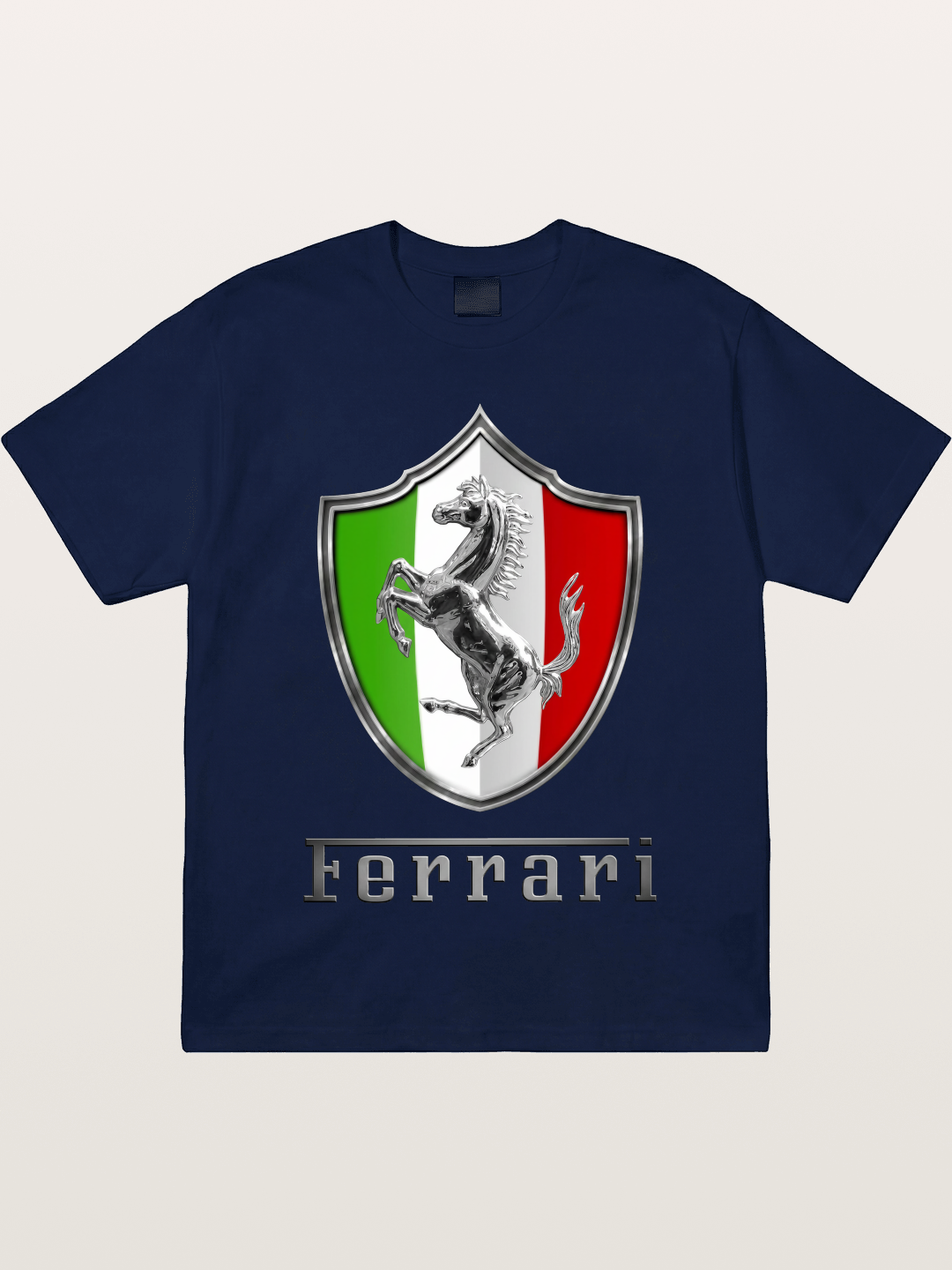 Ferrari Italian Flag Crest Gildan T-shirt