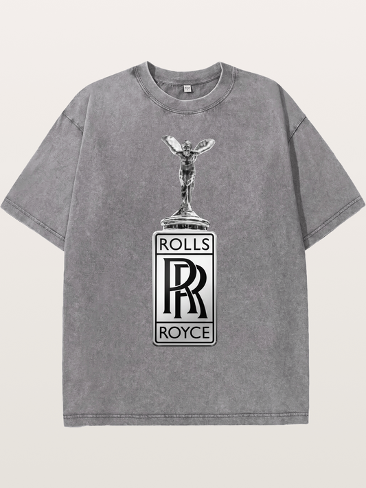 Spirit of Ecstasy Badge Art Washed T-shirt