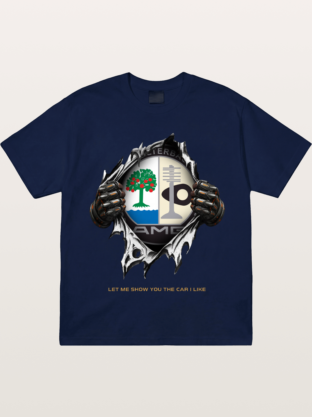 AMG Affalterbach Crest Tear Through Gildan T-shirt