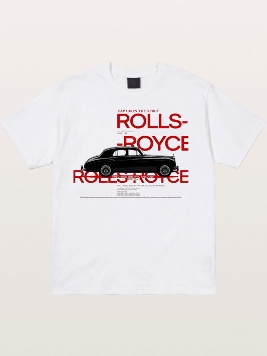 Vintage Rolls Royce Poster Art Cotton T-shirt