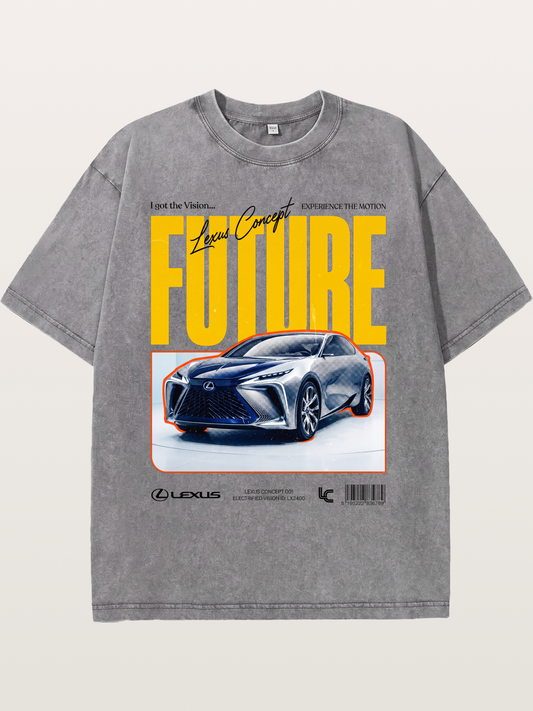 Future Lexus Concept Magazine Washed T-shirt