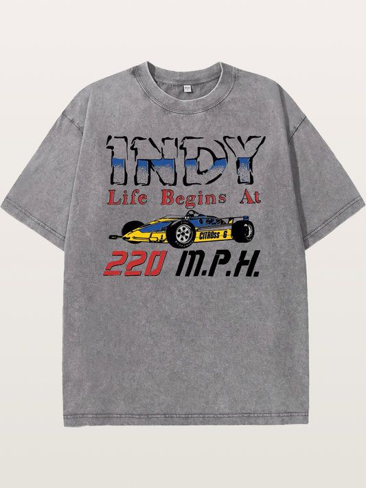 Indy 220 MPH Washed T-shirt