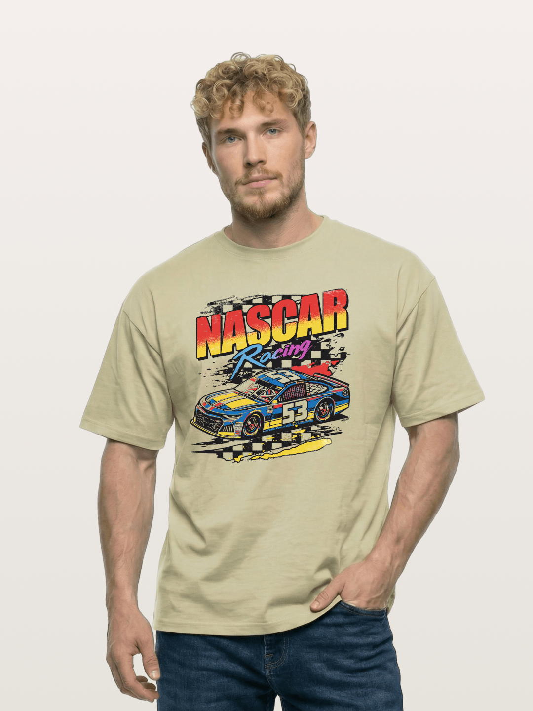 Checkered Flag 53 Cotton T-shirt