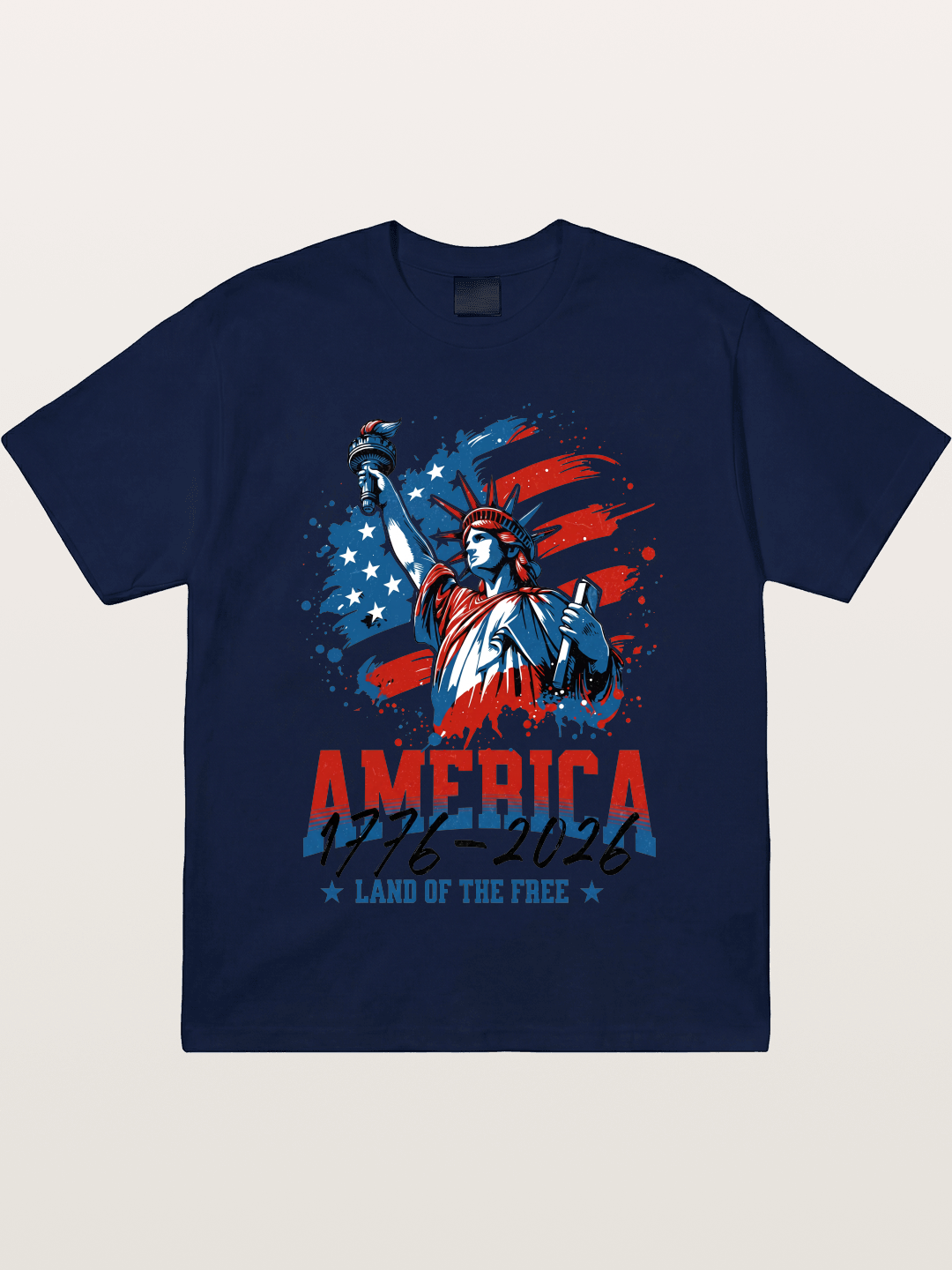 Statue Of Liberty 1776-2026 Gildan T-shirt