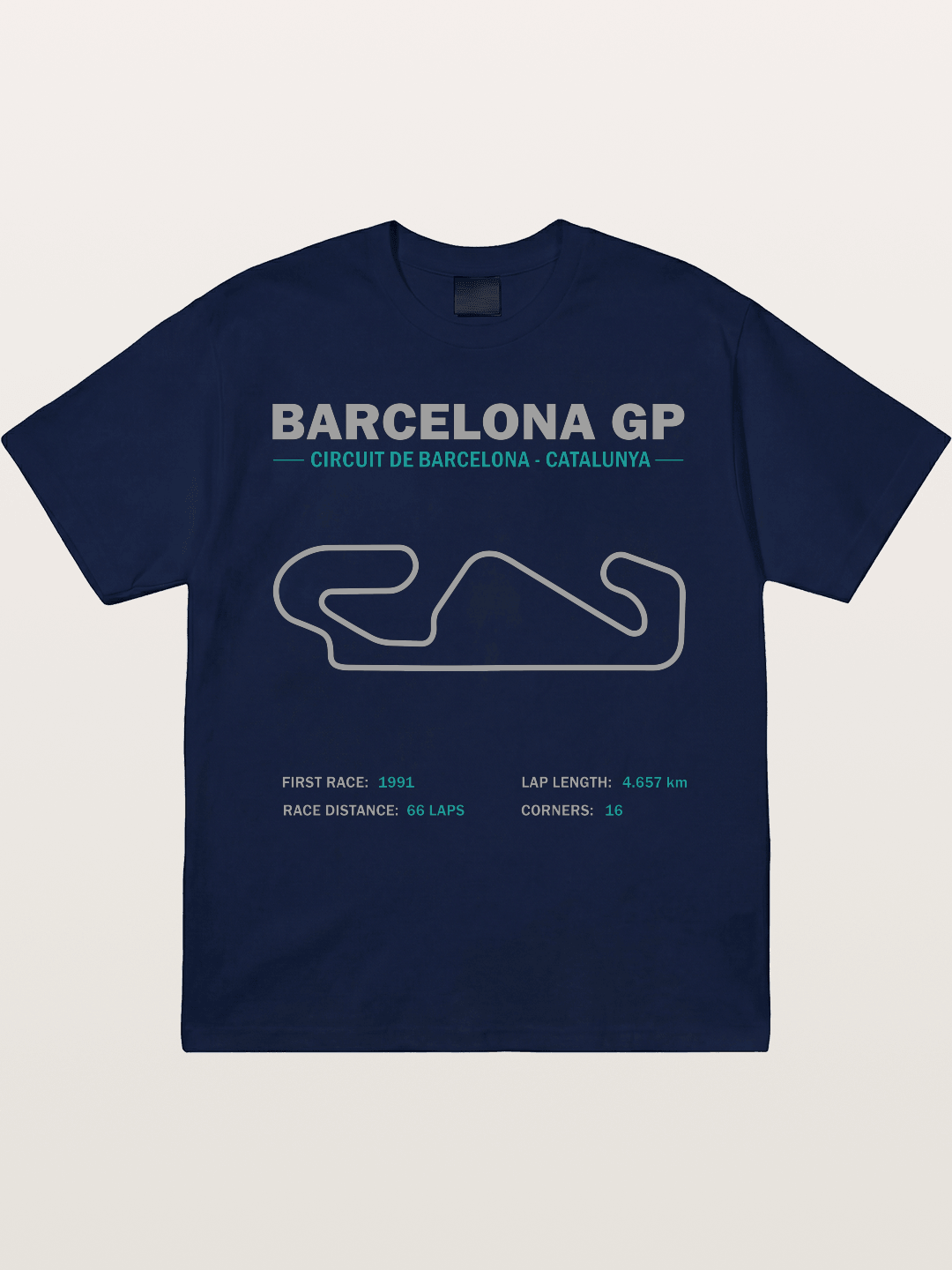 Catalunya GP Track Spec Outline Gildan T-shirt