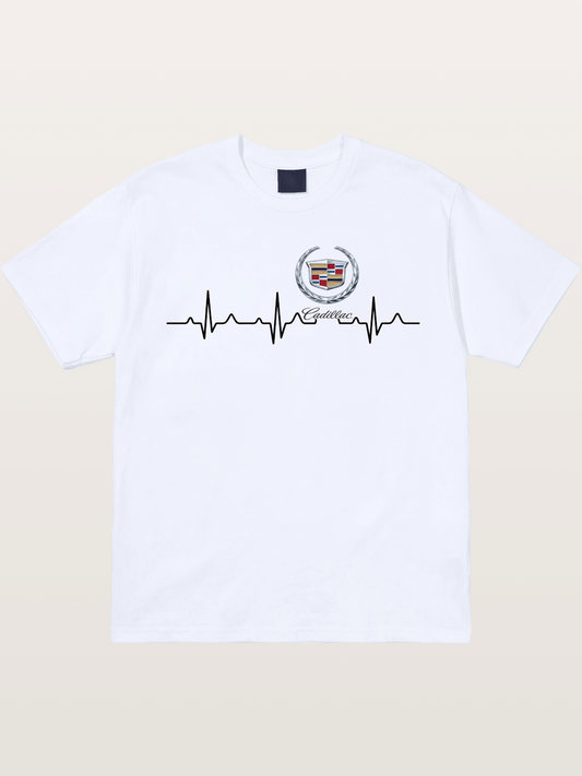 Cadillac Heartbeat Graphic Gildan T-shirt