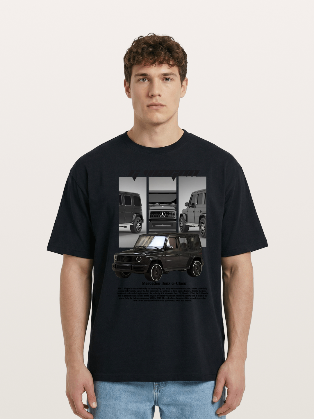 Mercedes G-Wagon Multi Angle View Cotton T-shirt