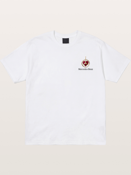 Mercedes Love Logo Art Cotton T-shirt