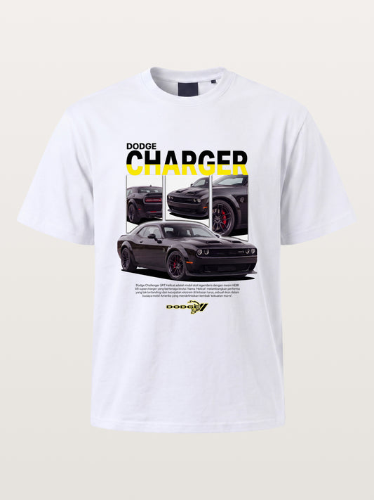 Dodge Hellcat Triple Car Collage Cotton T-shirt