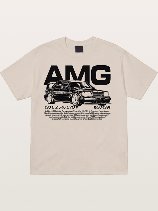 AMG 190E EVO Racing Car Art Cotton T-shirt