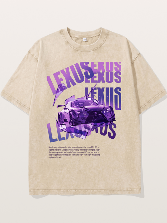 Purple RC F GT3 Shatter Art Washed T-shirt