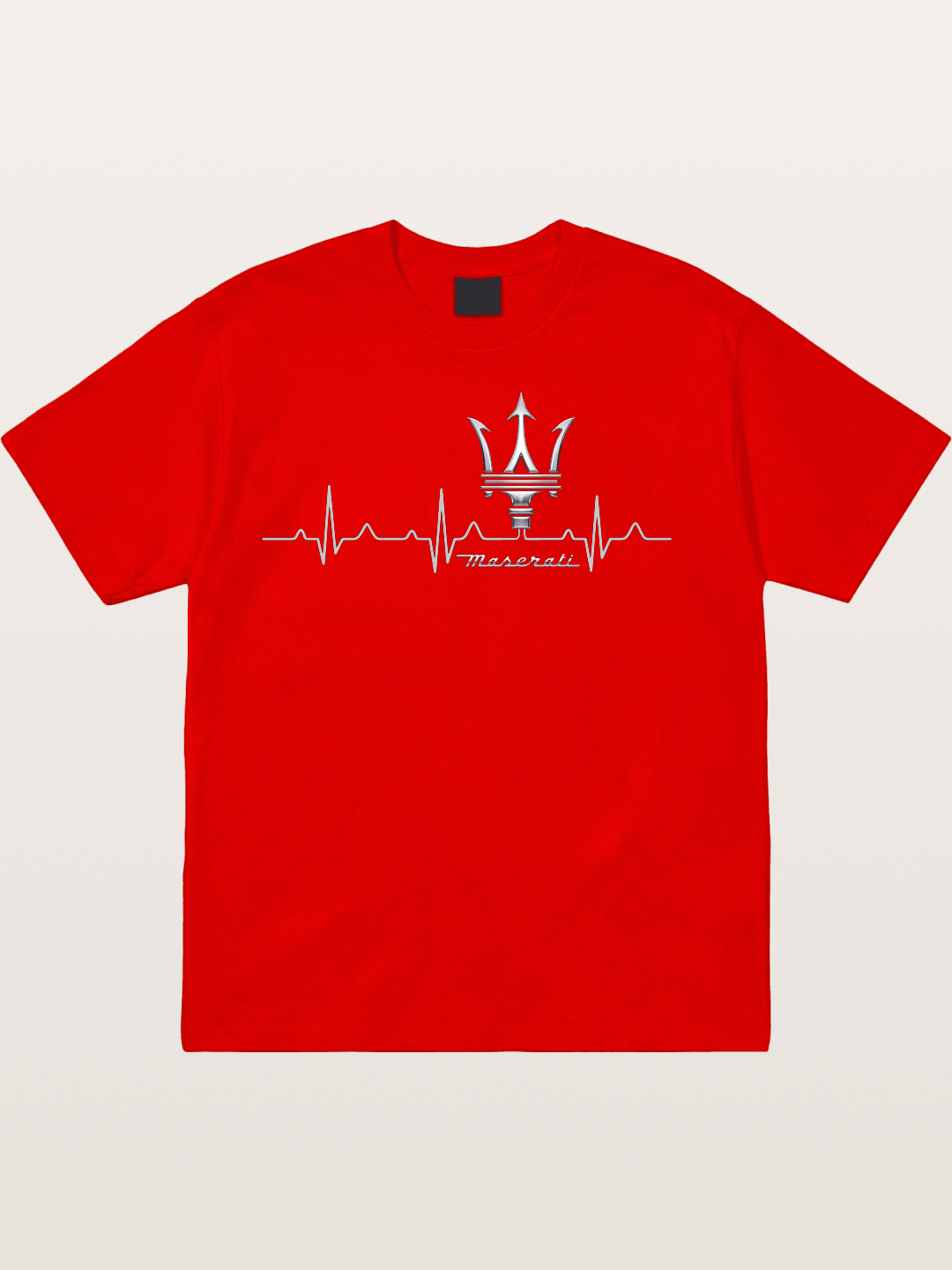 Maserati Heartbeat Emblem Cotton T-shirt