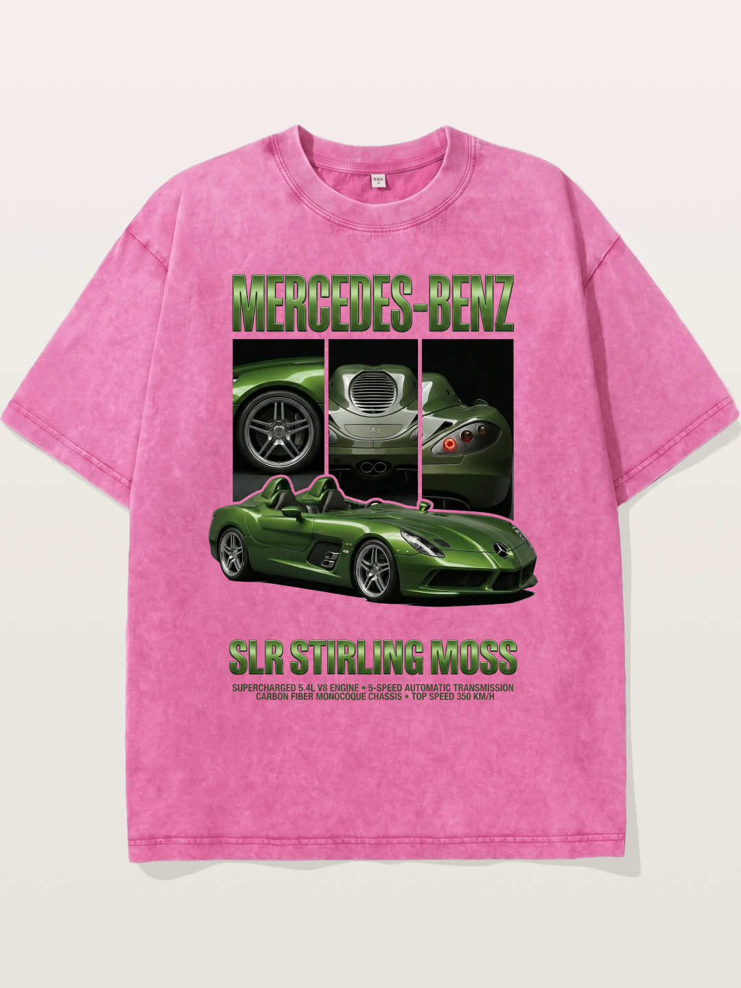 Mercedes SLR Stirling Moss Art Washed T-shirt