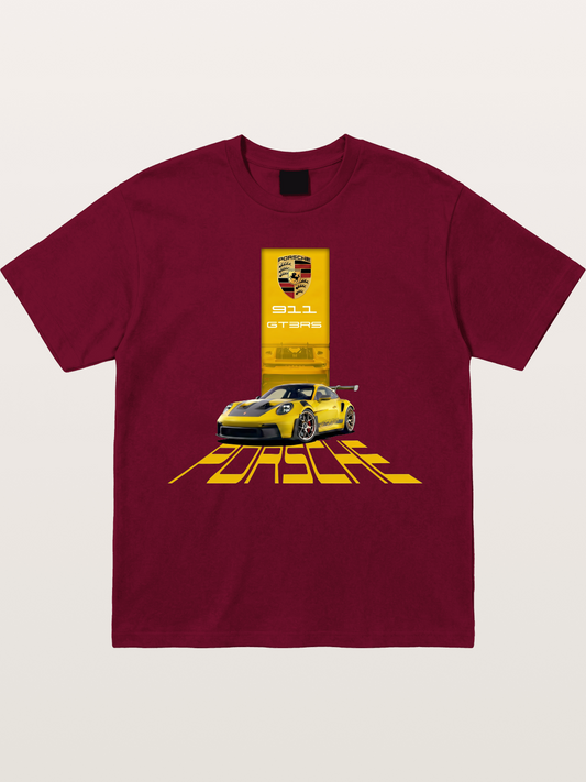 Yellow 911 GT3 RS Graphic Gildan T-shirt