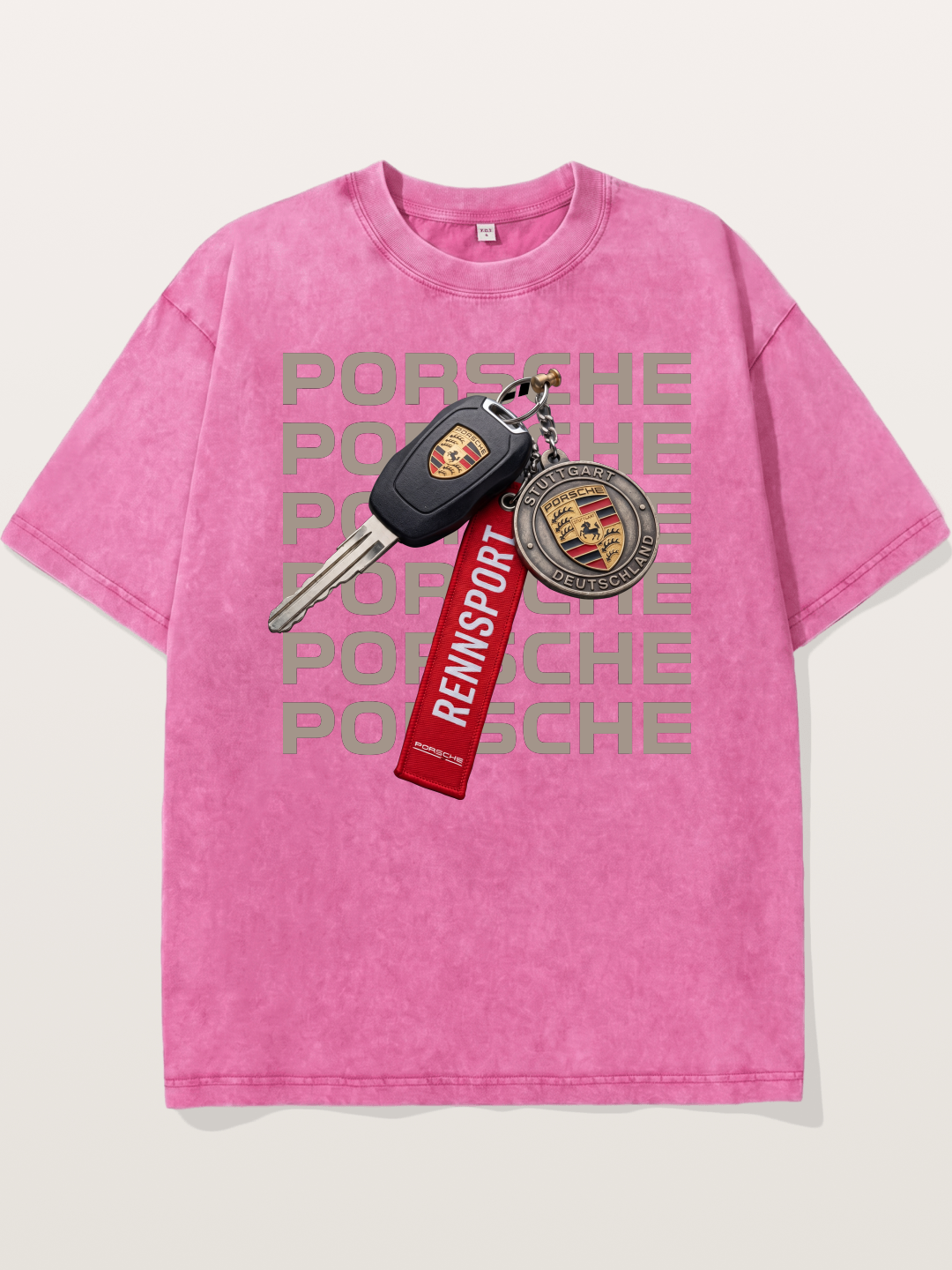 Porsche Key Rennsport Accessory Washed T-shirt