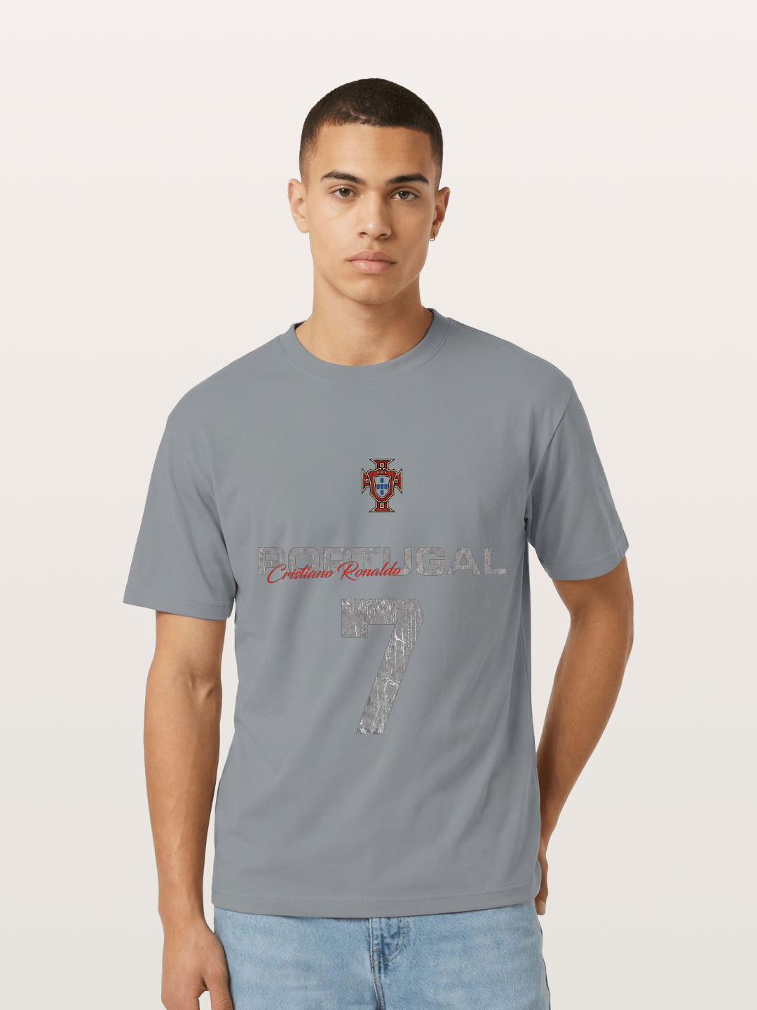 Portugal Ronaldo 7 Jersey Gildan T-shirt