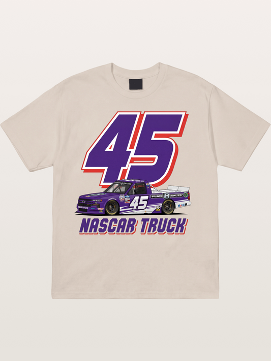 Purple 45 Racer Cotton T-shirt