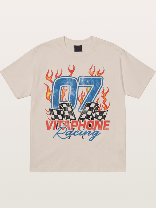 07 Racing Flame Cotton T-shirt