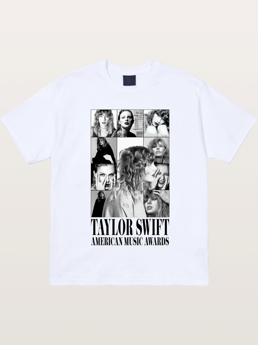 Taylor Swift AMA Collage Print Gildan T-shirt