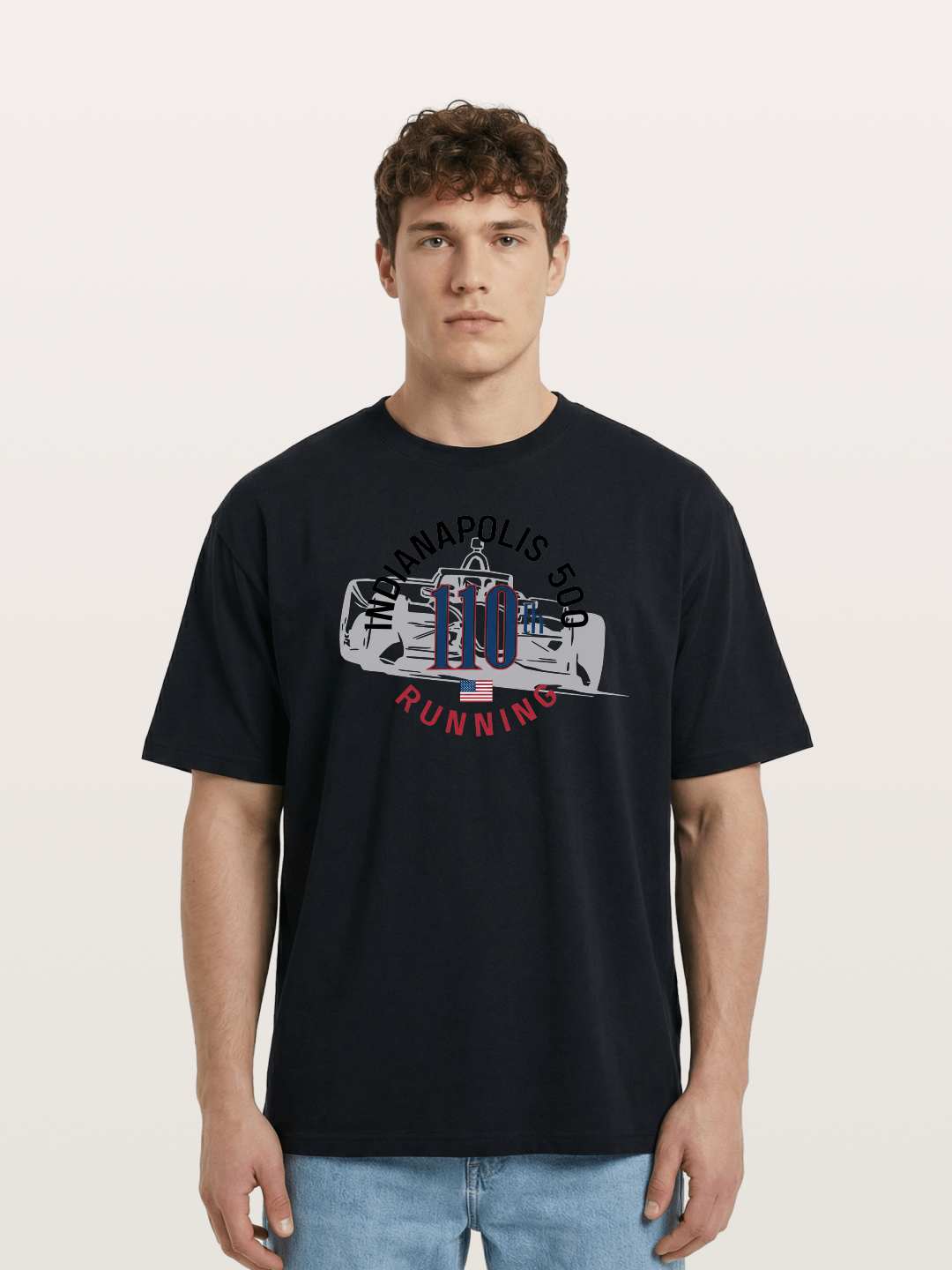 Indy 500 110th Anniversary Emblem Cotton T-shirt