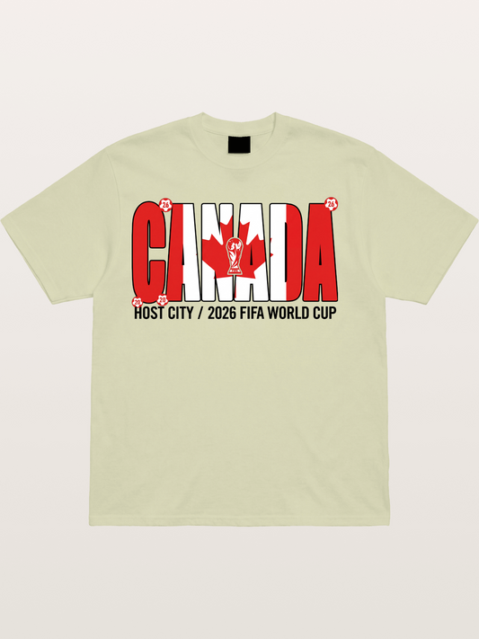 Canada 2026 World Cup Typography Cotton T-shirt