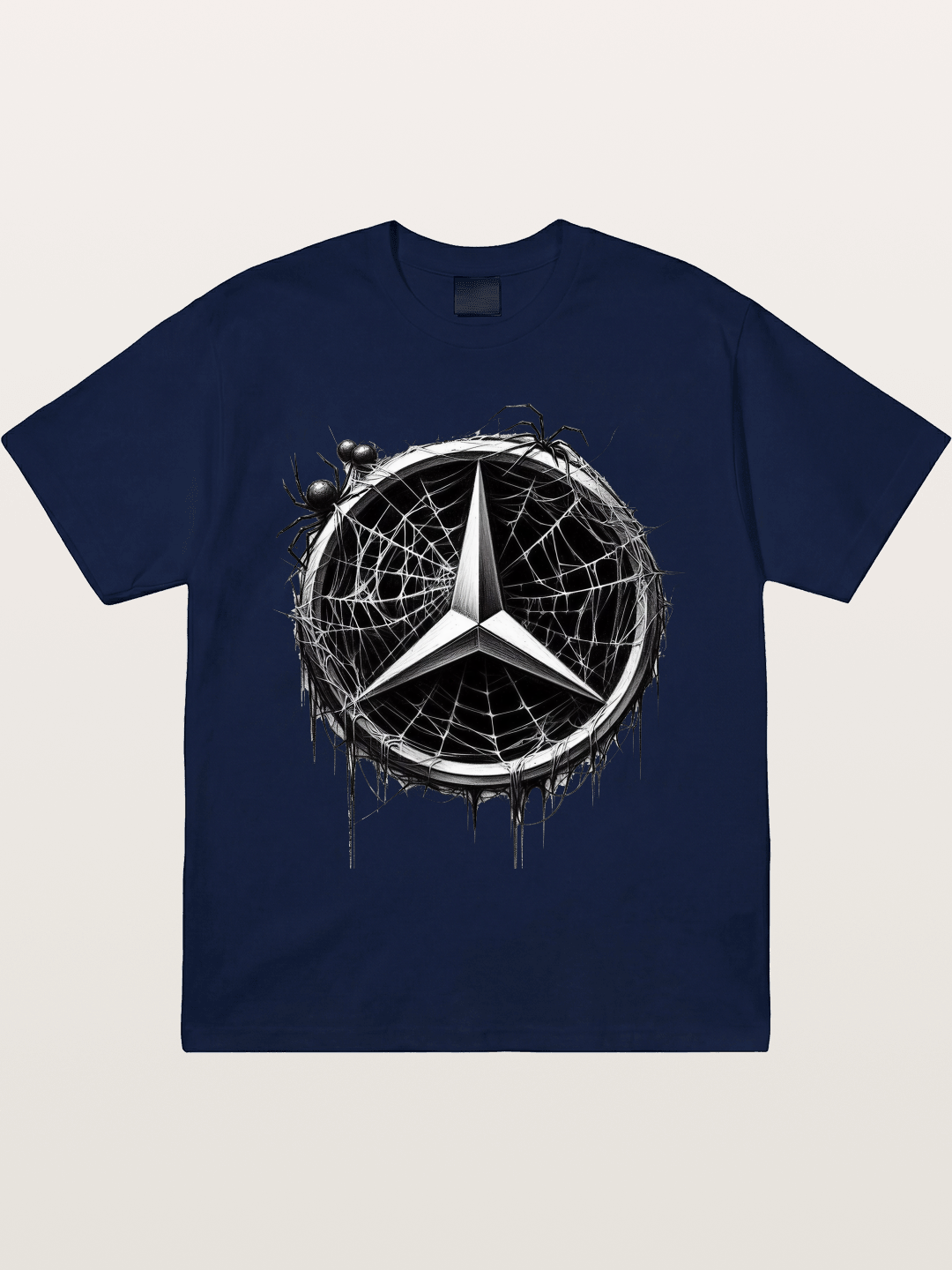 Mercedes Spider Web Logo Art Gildan T-shirt