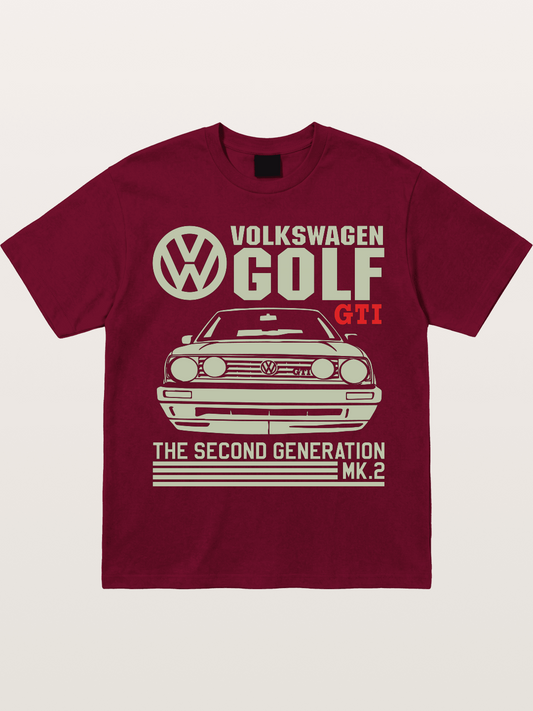 Volkswagen Golf MK2 Outline Gildan T-shirt