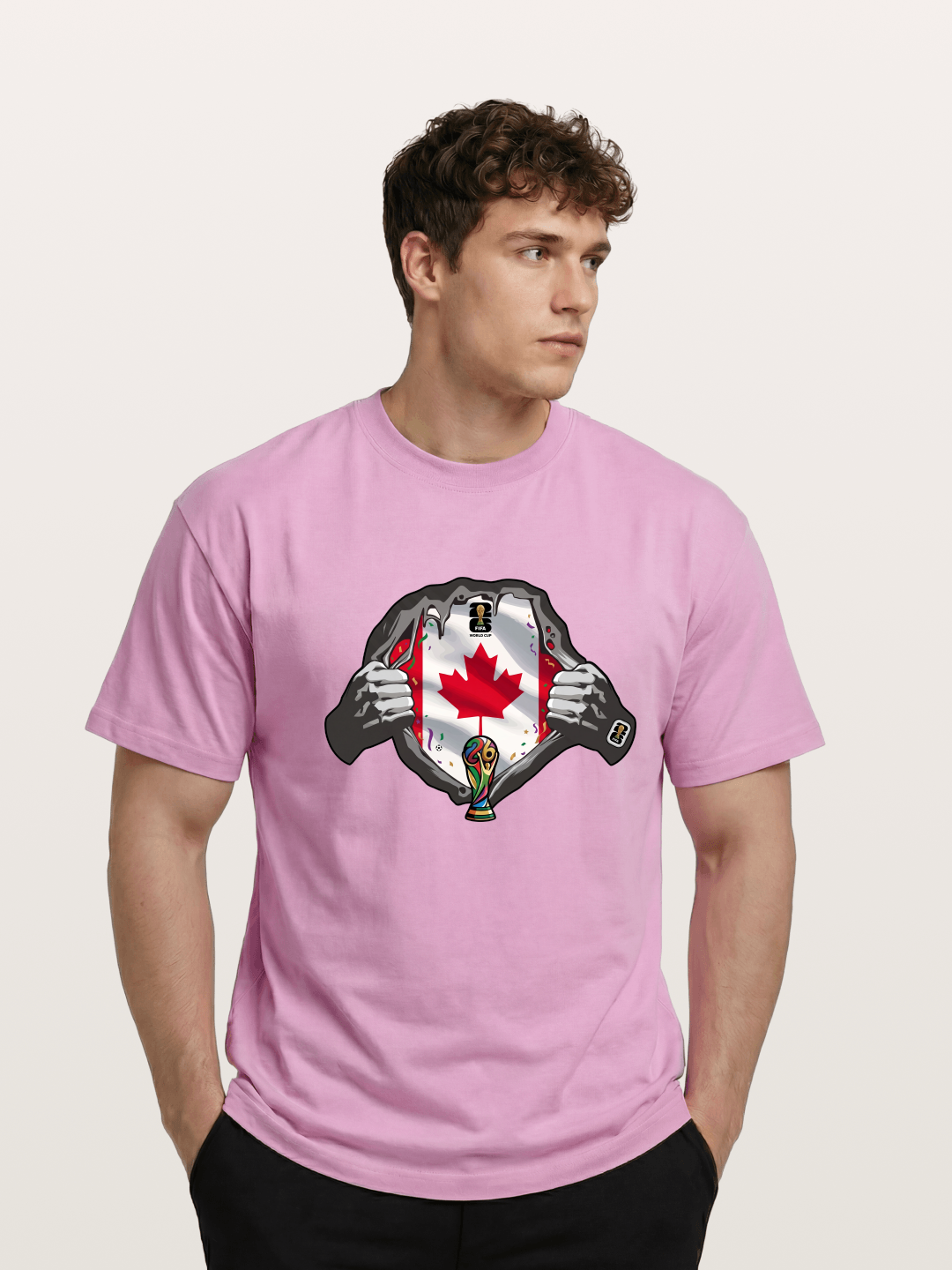 Canada Flag World Cup Poster Gildan T-shirt
