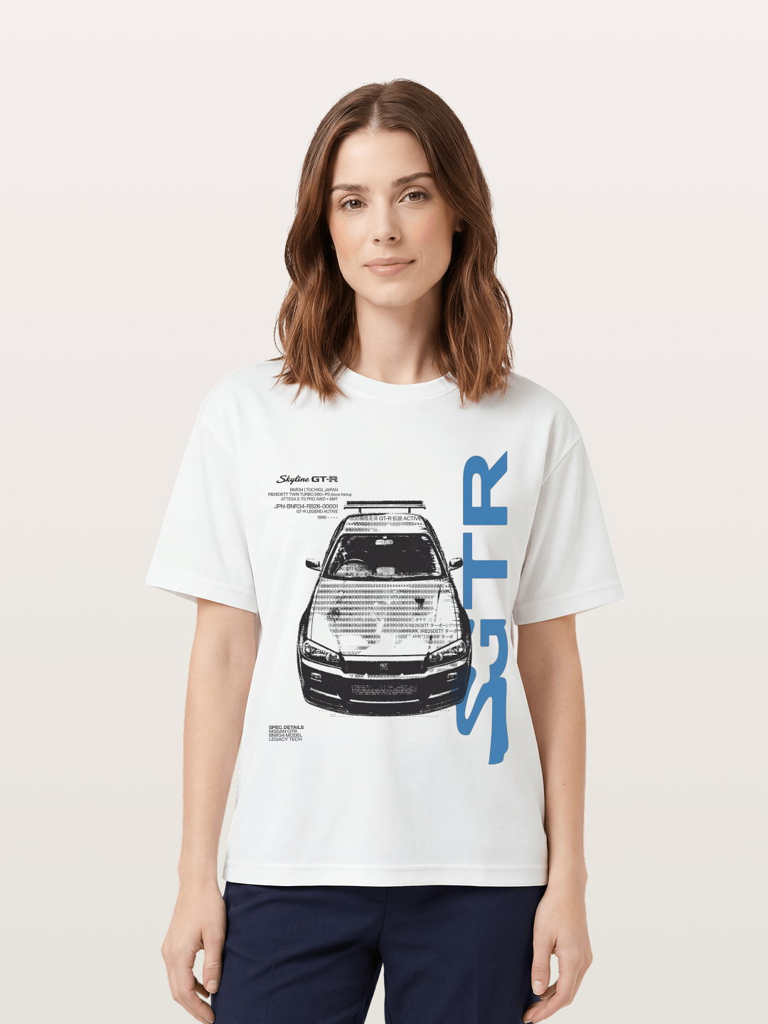 GT-R Sketch Cotton T-shirt
