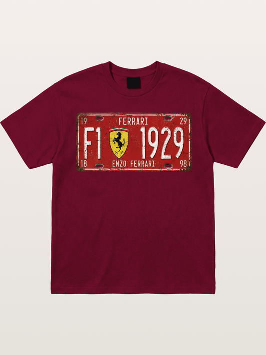 license plate Gildan T-shirt
