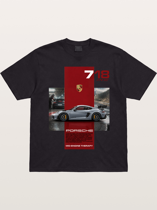Porsche 718 GT4 RS Mid-Engine Therapy Gildan T-shirt