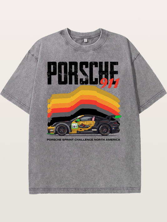 Porsche 911 Sprint Challenge Gradient Washed T-shirt