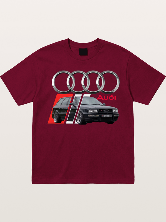 Audi Classic Car With Four Rings Gildan T-shirt