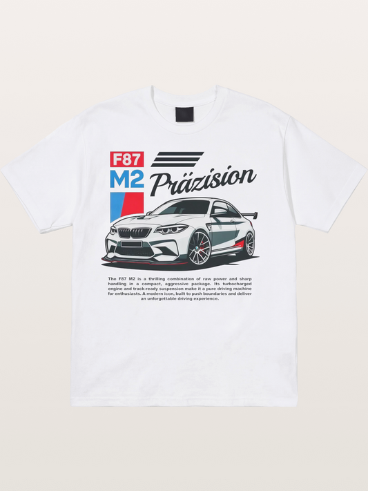 BMW F87 M2 Car Print Cotton T-shirt