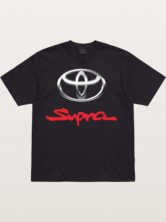 Toyota Supra Handwritten Logo Cotton T-shirt