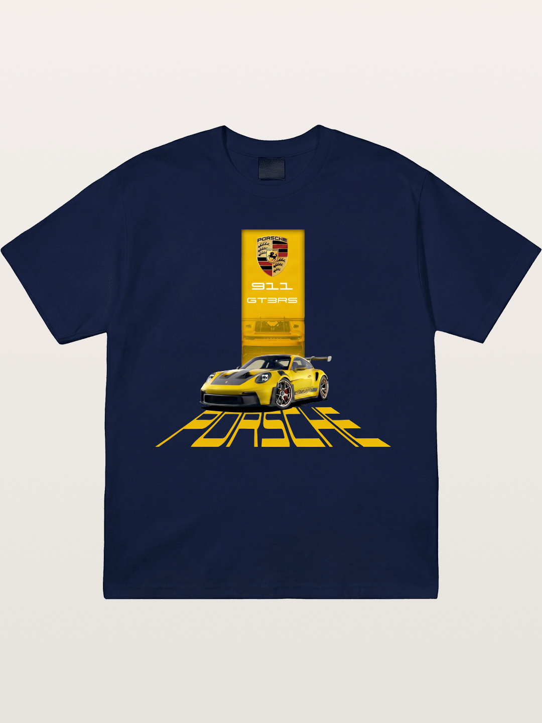 Yellow 911 GT3 RS Graphic Gildan T-shirt