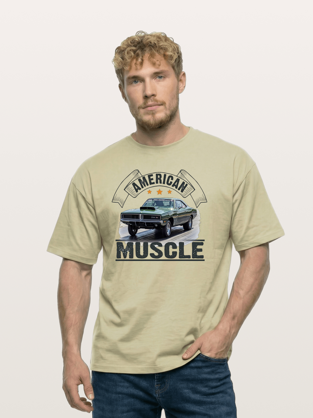 Green Muscle Hero Cotton T-shirt